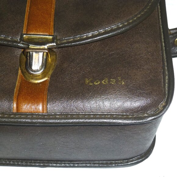 Vintage Kodak Brown Camera Bag with Buckle Closure & Strap HAS FLAWS PLEASE READ - Picture 13 of 14